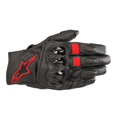 Δερμάτινα γάντια μοτοσυκλέτας ALPINESTARS CELER V2 ΜΑΥΡΟ / ΚΟΚΚΙΝΟ